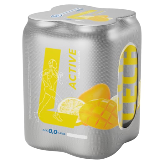 LECH Free Active MANGO i CYTRYNA Piwo bezalkoholowe 4x500ml (puszka)