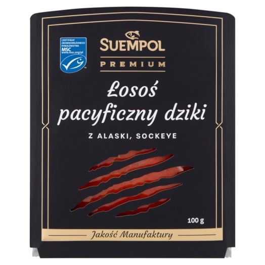 SUEMPOL Premium Łosoś z Alaski wędzony plasterkowany