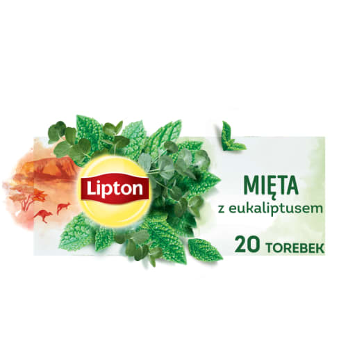 LIPTON Herbata ziołowa Mięta z Eukaliptusem 20 torebek ex.