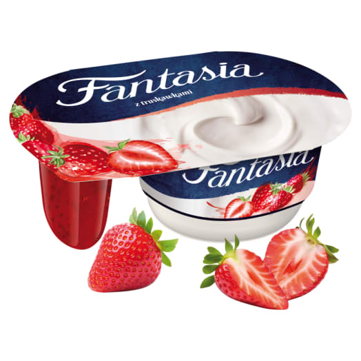FANTASIA Jogurt kremowy z truskawkami