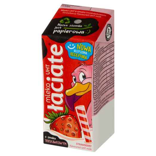 ŁACIATE Mleko UHT o smaku truskawkowym