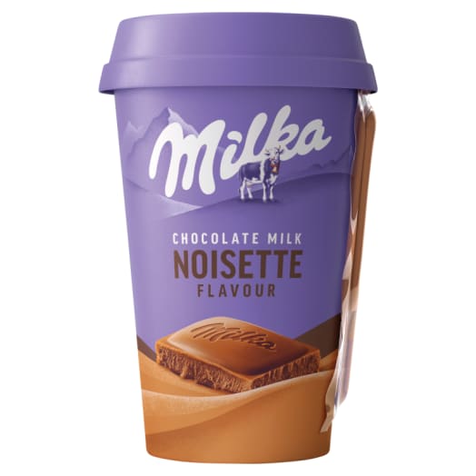MILKA Noisette Napój mleczny z czekoladą milka o smaku orzechów laskowych