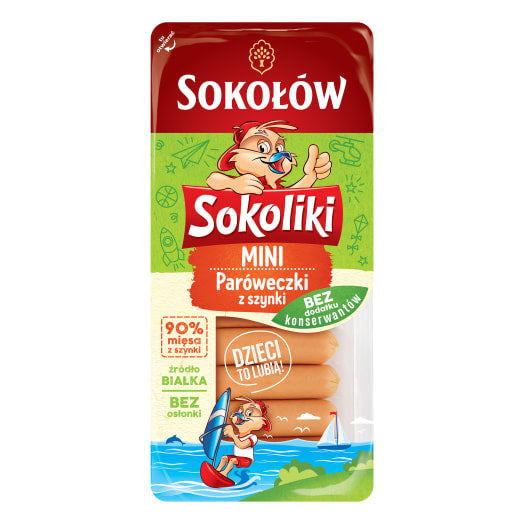 SOKOLIKI Paróweczki z szynki mini