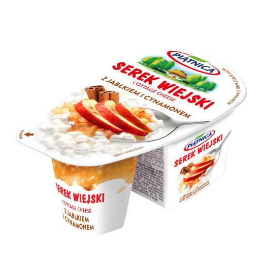 PIĄTNICA Serek wiejski z jabłkiem i cynamonem