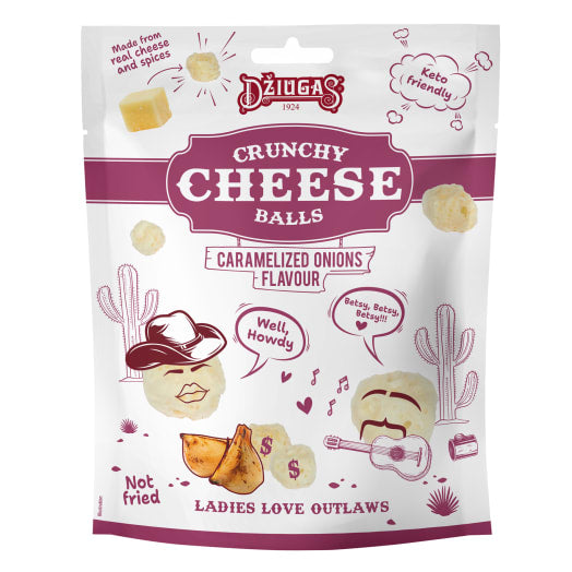 DŻIUGAS Chrupki serowe o smaku karmelizowanej cebuli